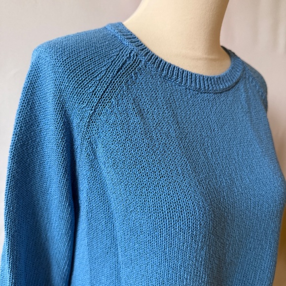 J MCLAUGHLIN SWEATER COTTON BLD LOOSE KNIT CREWNECK COASTAL CHIC CASUAL M - Picture 7 of 9